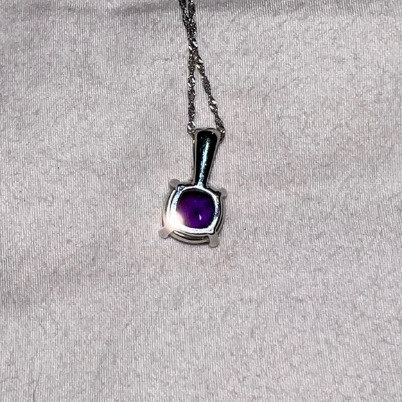 Amethyst Sterling Silver Gemstone Necklace - Picture 3 of 4